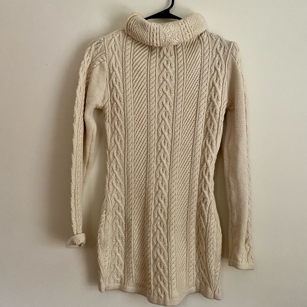 Turtle neck sweater dress